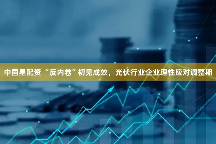 中国星配资 “反内卷”初见成效，光伏行业企业理性应对调整期